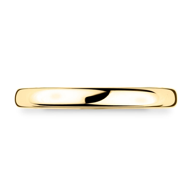 Costco 18ct yellow gold classic court wedding ring 2.5mm, imported from the UK