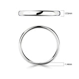 Costco classic court wedding ring 2.5mm, imported from the UK