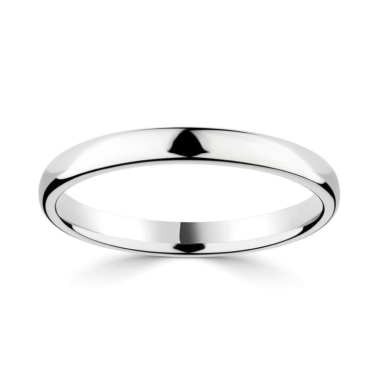 Classic court wedding ring 2.5mm - British product