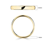 Costco 18ct yellow gold wedding ring 3mm, imported from the UK