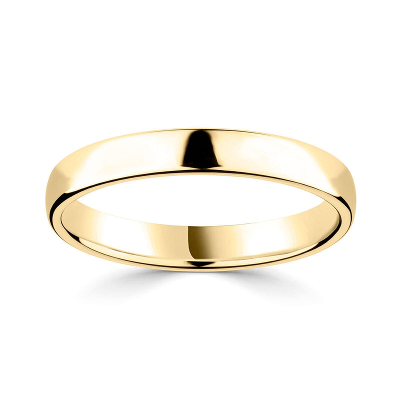 Costco 18ct yellow gold wedding ring 3mm, imported from the UK