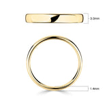 Costco 18ct yellow gold wedding ring 3mm, imported from the UK