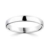 Classic Court wedding ring 18ct white gold 3.0mm (British brand)