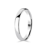 Classic Court wedding ring 18ct white gold 3.0mm (British brand)