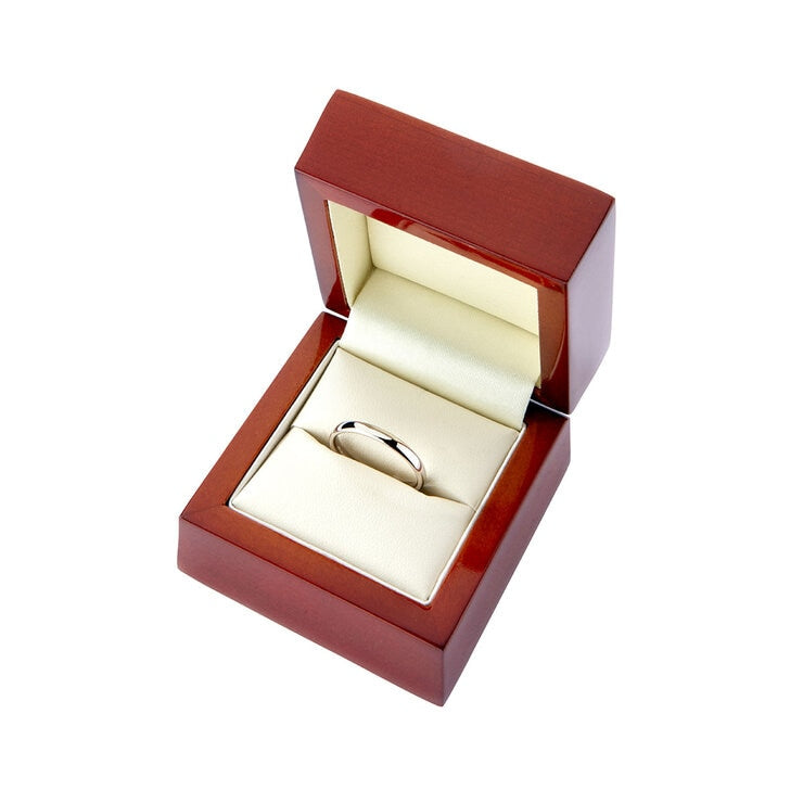 Classic Court wedding ring 18ct white gold 3.0mm (British brand)
