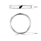Costco classic court platinum wedding ring 3.0mm, imported from the UK