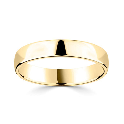 Costco UK 18ct Yellow Gold Classic Court Wedding Ring - 4.0mm Width- Buy online at McGrocer