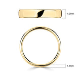 Costco classic court wedding ring 4.0mm 18ct yellow gold - British product