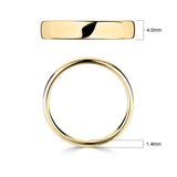 Costco classic court wedding ring 4.0mm 18ct yellow gold - British product