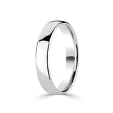 Costco Classic Court Wedding Ring 18ct White Gold 4.0mm, imported from the UK