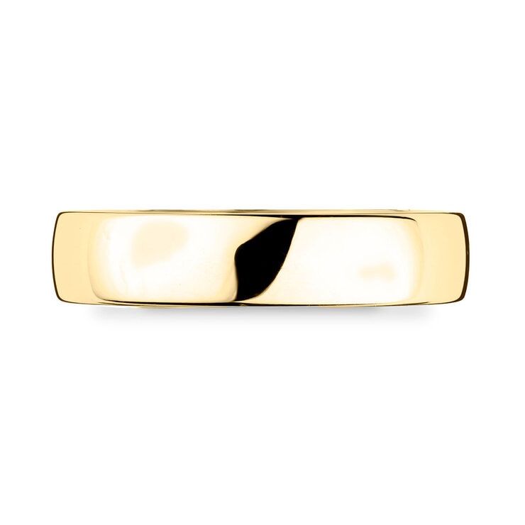 Classic court wedding ring 18ct yellow gold 5.0mm (British brand)