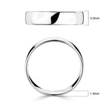 Costco classic court wedding ring 5.0mm platinum - British product