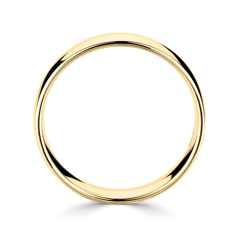 Costco 6.0mm classic court wedding ring 18ct yellow gold - British product