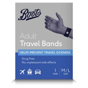 Boots Akupressur-Bänder für Erwachsene für Reisen, 1 Paar, ab 12 Jahren+