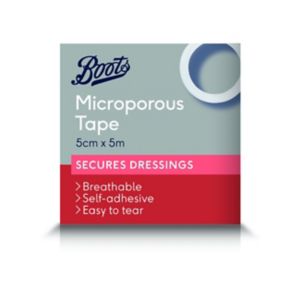 Boots Microporous Surgical Tape Dressing Support 5cm x 5m