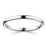 2mm platinum luxury court wedding ring - British product