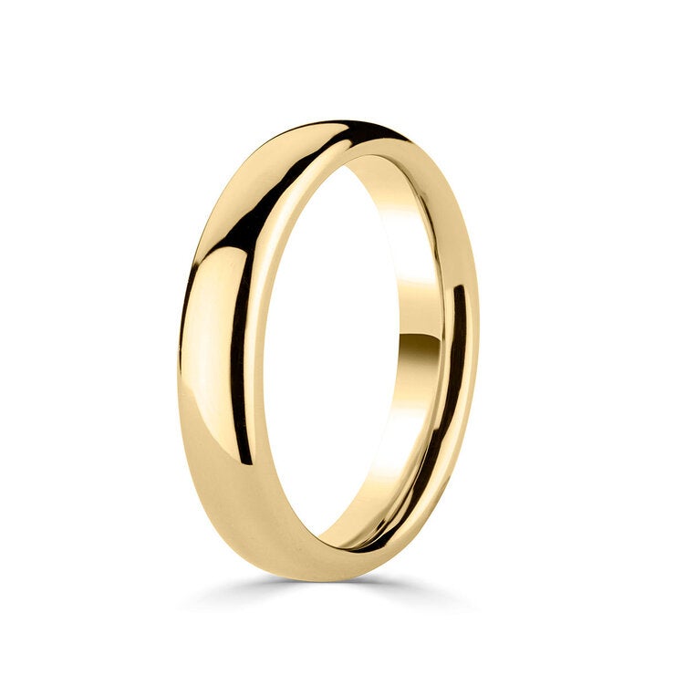 Luxury court wedding ring 18ct yellow gold 2.5mm (British brand)