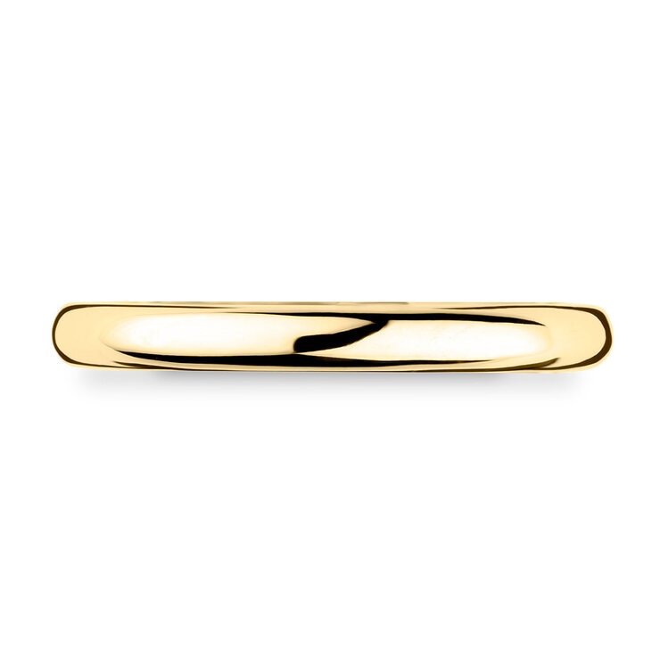Luxury court wedding ring 18ct yellow gold 2.5mm (British brand)
