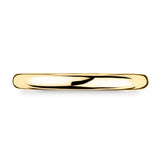 Luxury court wedding ring 18ct yellow gold 2.5mm (British brand)