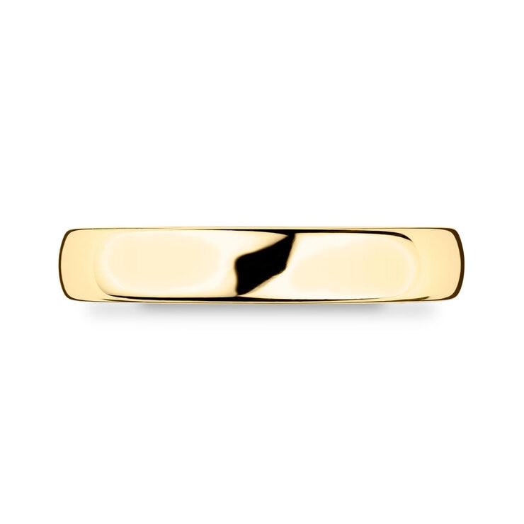 4.0mm court wedding ring 18ct yellow gold, UK version