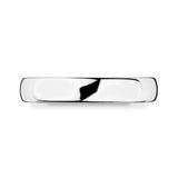 Luxury court wedding ring 18ct white gold 4.0mm - British product