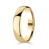 Luxury court wedding ring 18ct yellow gold 5.0mm - British product