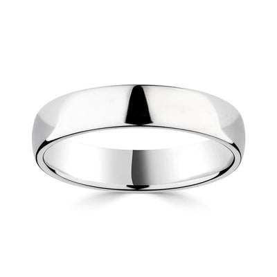 Costco UK Platinum Luxury Court Wedding Ring, 5.0mm- Buy online at McGrocer