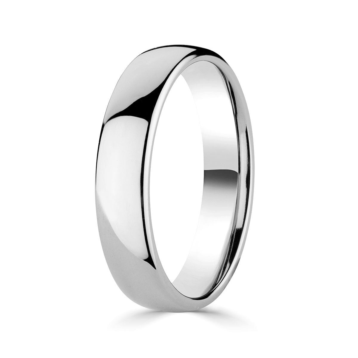 Platinum wedding ring luxury court style 5.0mm, UK version