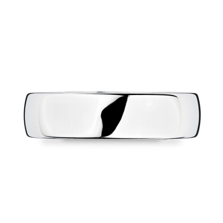 6.0mm platinum luxury court wedding ring (British brand)