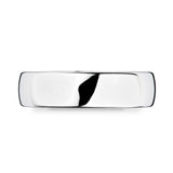 6.0mm platinum luxury court wedding ring (British brand)