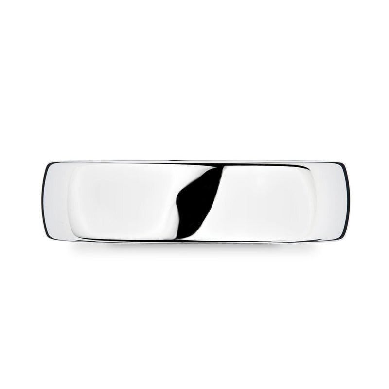 6.0mm platinum luxury court wedding ring (British brand)