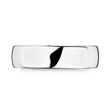 6.0mm platinum luxury court wedding ring (British brand)