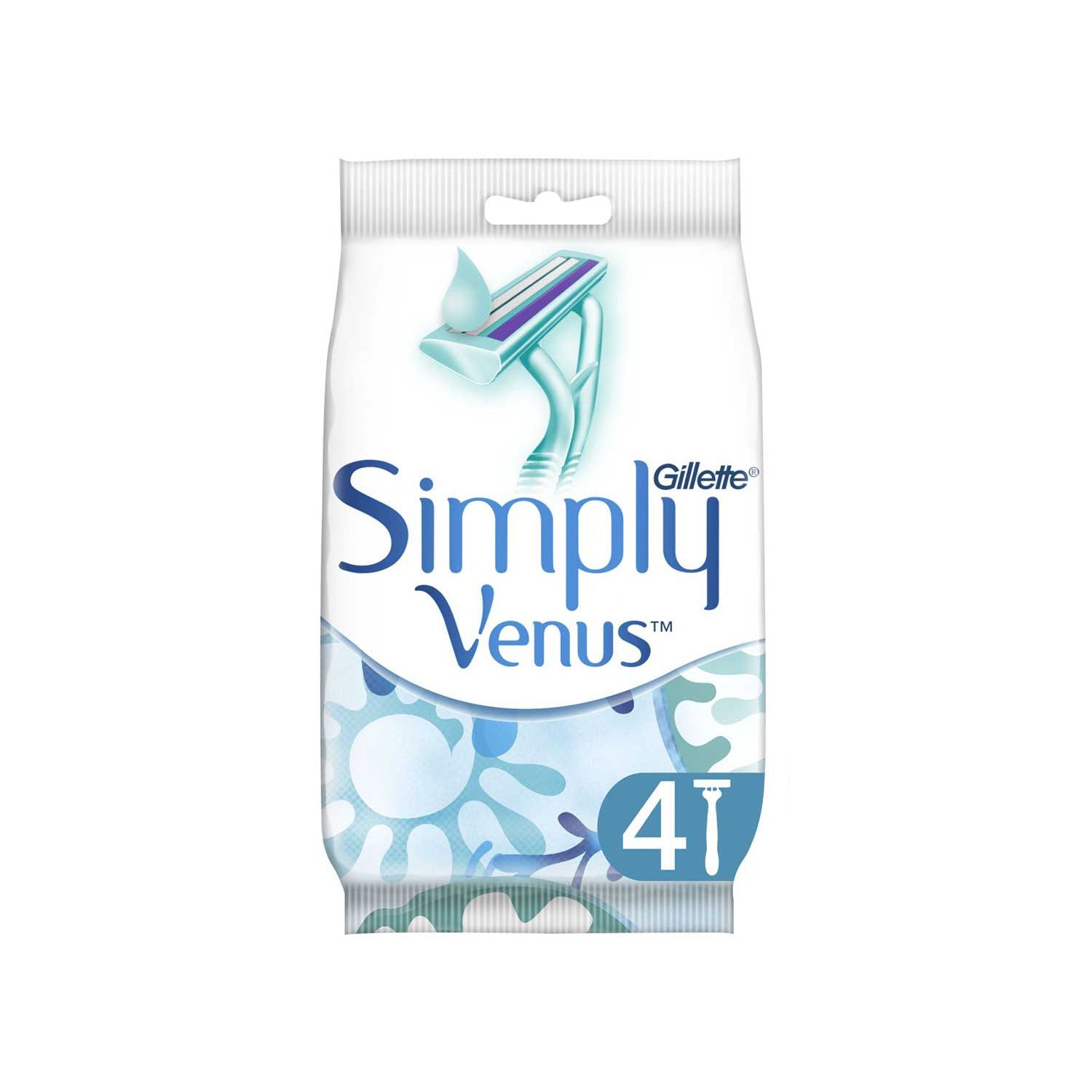 Gillette Simply Venus 2 disposable razors 4 pack (British brand)