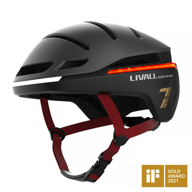 Livall EVO21 Black Smart Bike Helmet in Large