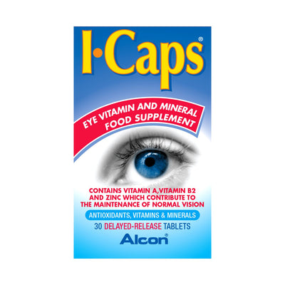 Boots ICaps Dietary Supplement Tablets with Lutein and Zeaxanthin 30s- Buy online at McGrocer