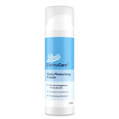 Boots DermaCare Daily Moisturising Cream Body Moisturiser 150ml
