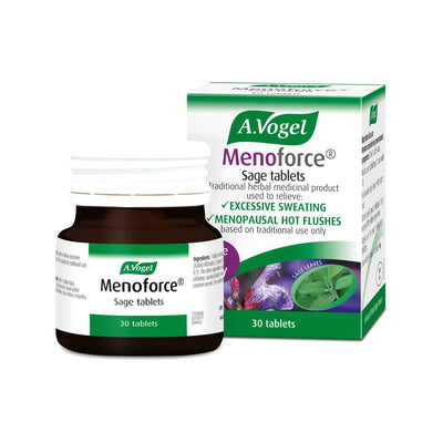 Boots A. Vogel Menoforce Sage Menopause Relief Herbal Tablets 30 Tablets- Buy online at McGrocer