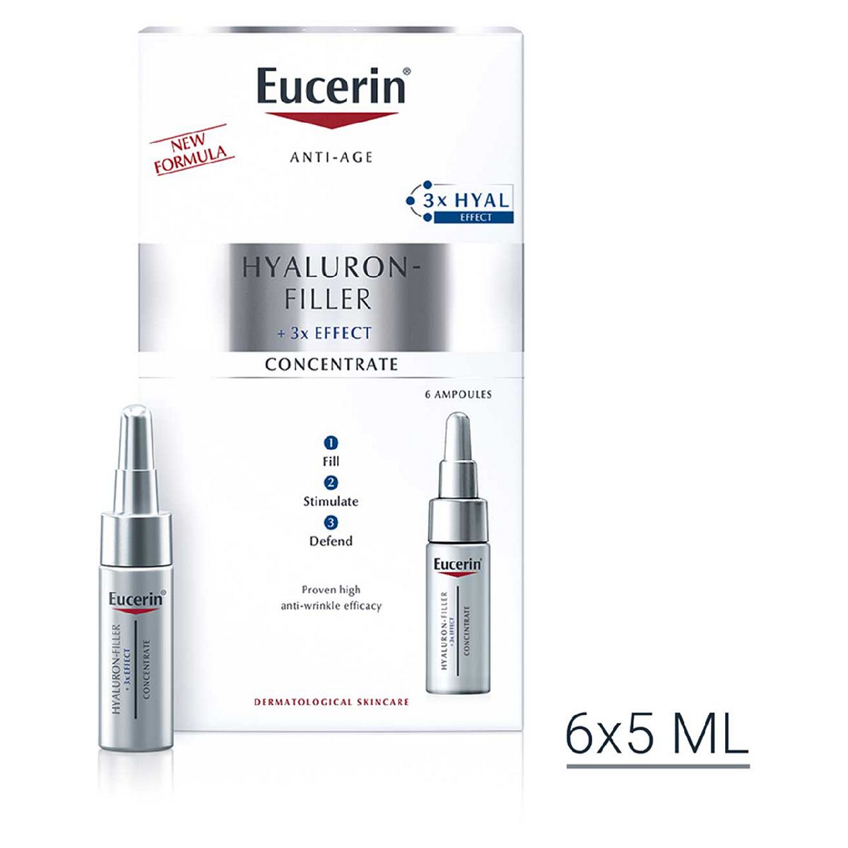 Eucerin Hyaluron-Filler Anti-wrinkle Concentrate 6x5ml GOODS Boots   