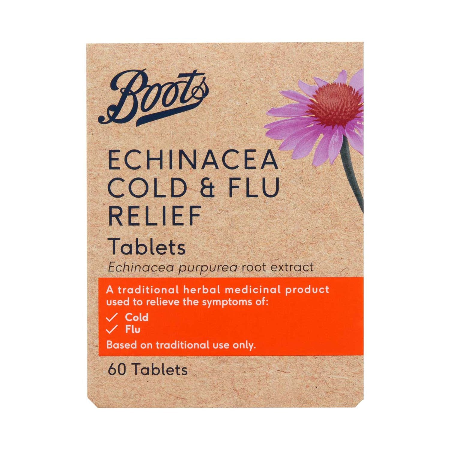 Boots Echinacea Herbal Immune Tablets 60 count - British product