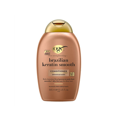 Boots OGX Ever Straightening+ Brazilian Keratin Smooth pH Balanced Conditioner 385ml- Buy online at McGrocer