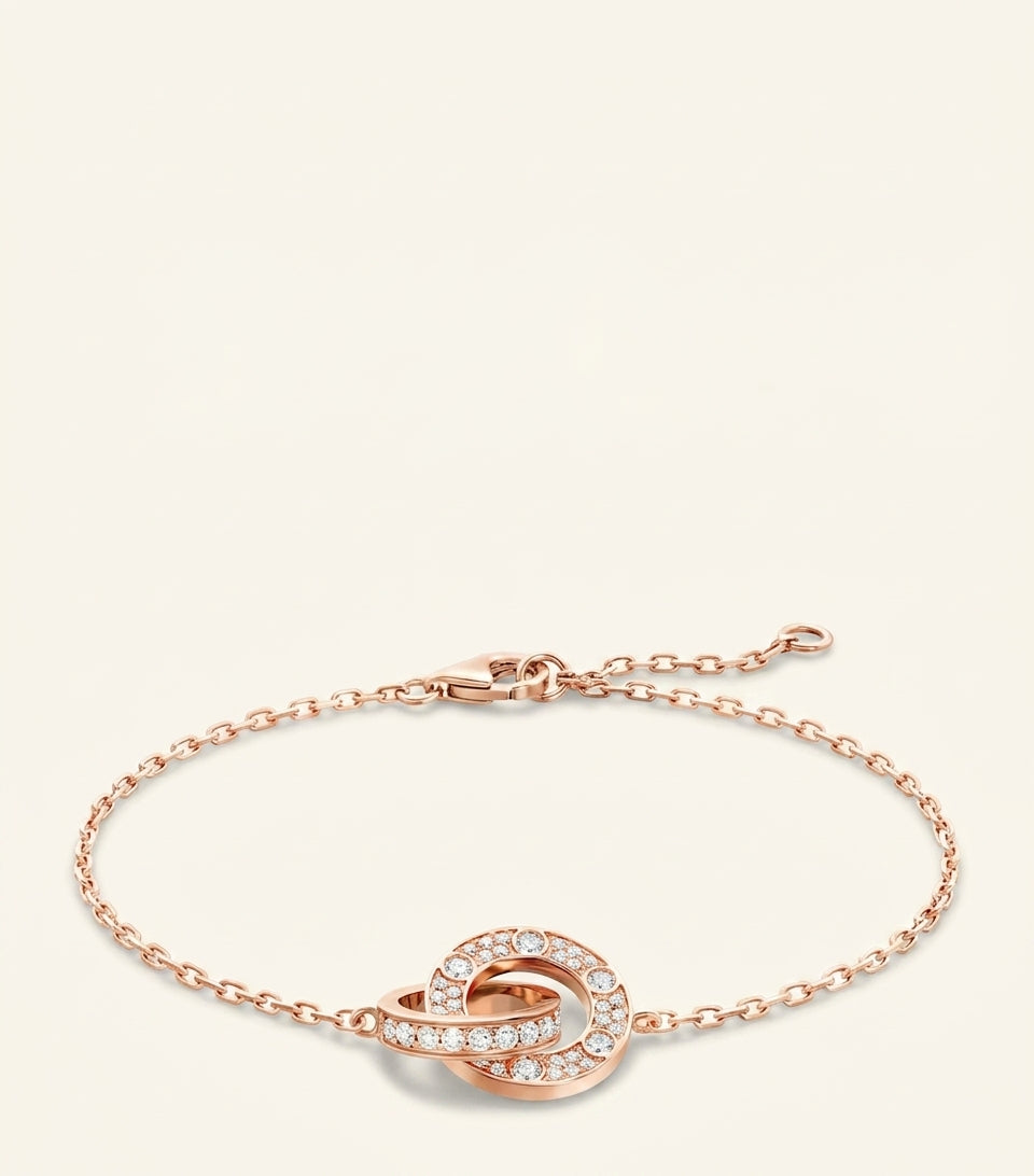 Cartier rose gold diamond LOVE bracelet, imported from the UK