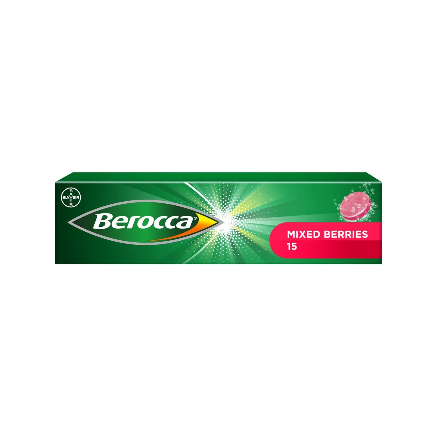 Berocca Energy Vitamin Tablets Mixed Berries 15 - British product