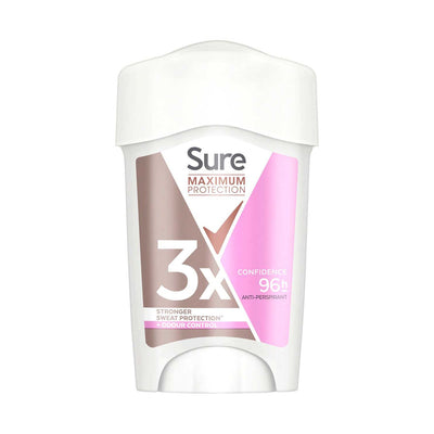 Boots Sure Women Maximum Protection Antiperspirant Cream Stick Deodorant Confidence 45 ml- Buy online at McGrocer