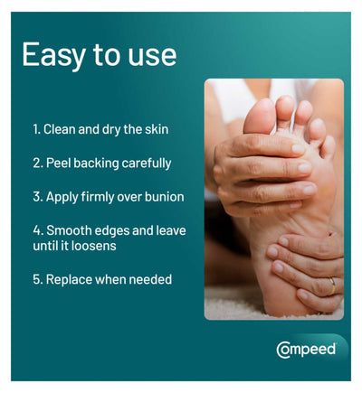لاصقات ورم إبهام القدم من Compeed 5 عبوات لاصقات للقدم