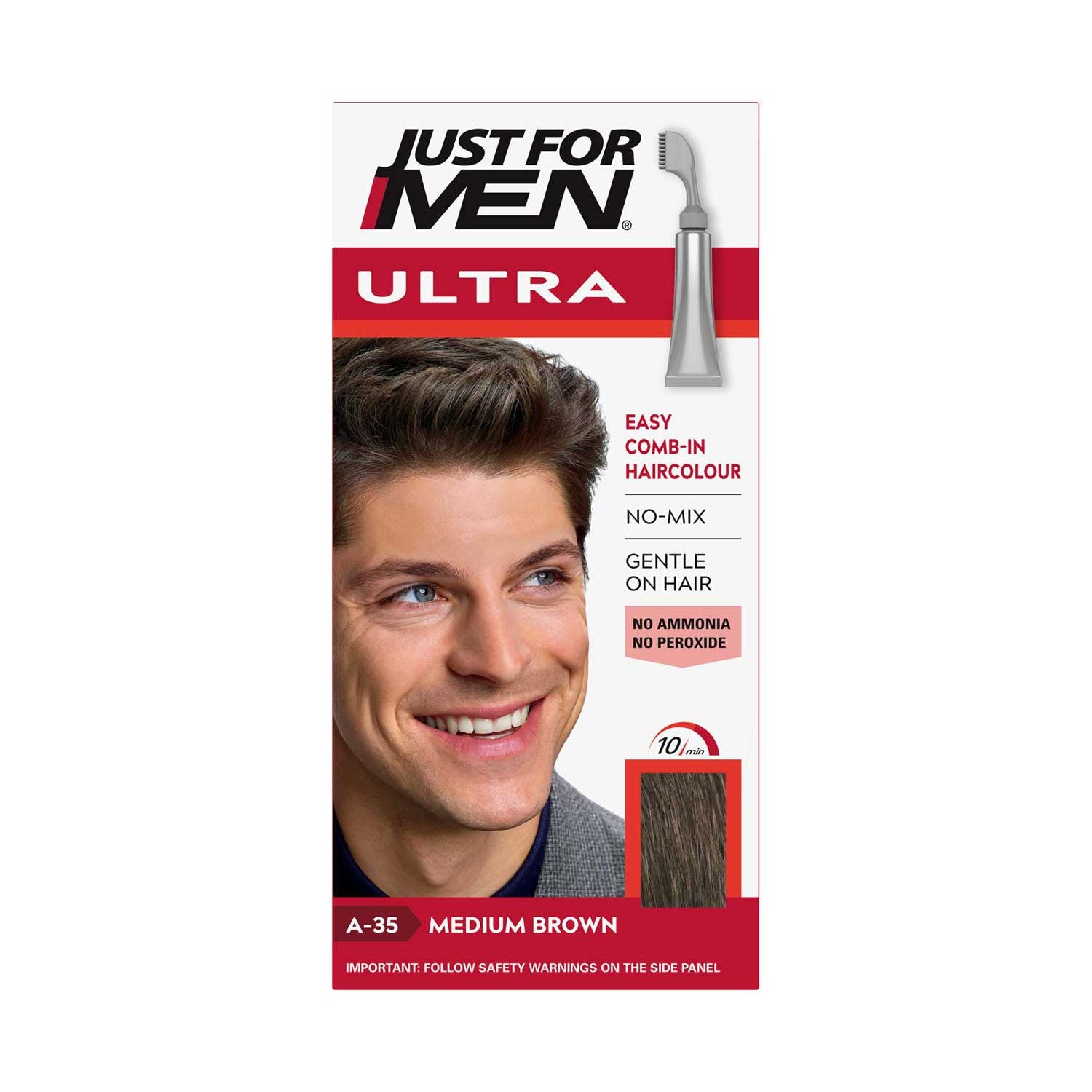Just For Men Ultra Medium Brown A-35 صبغة شعر 35 جم، إصدار المملكة المتحدة