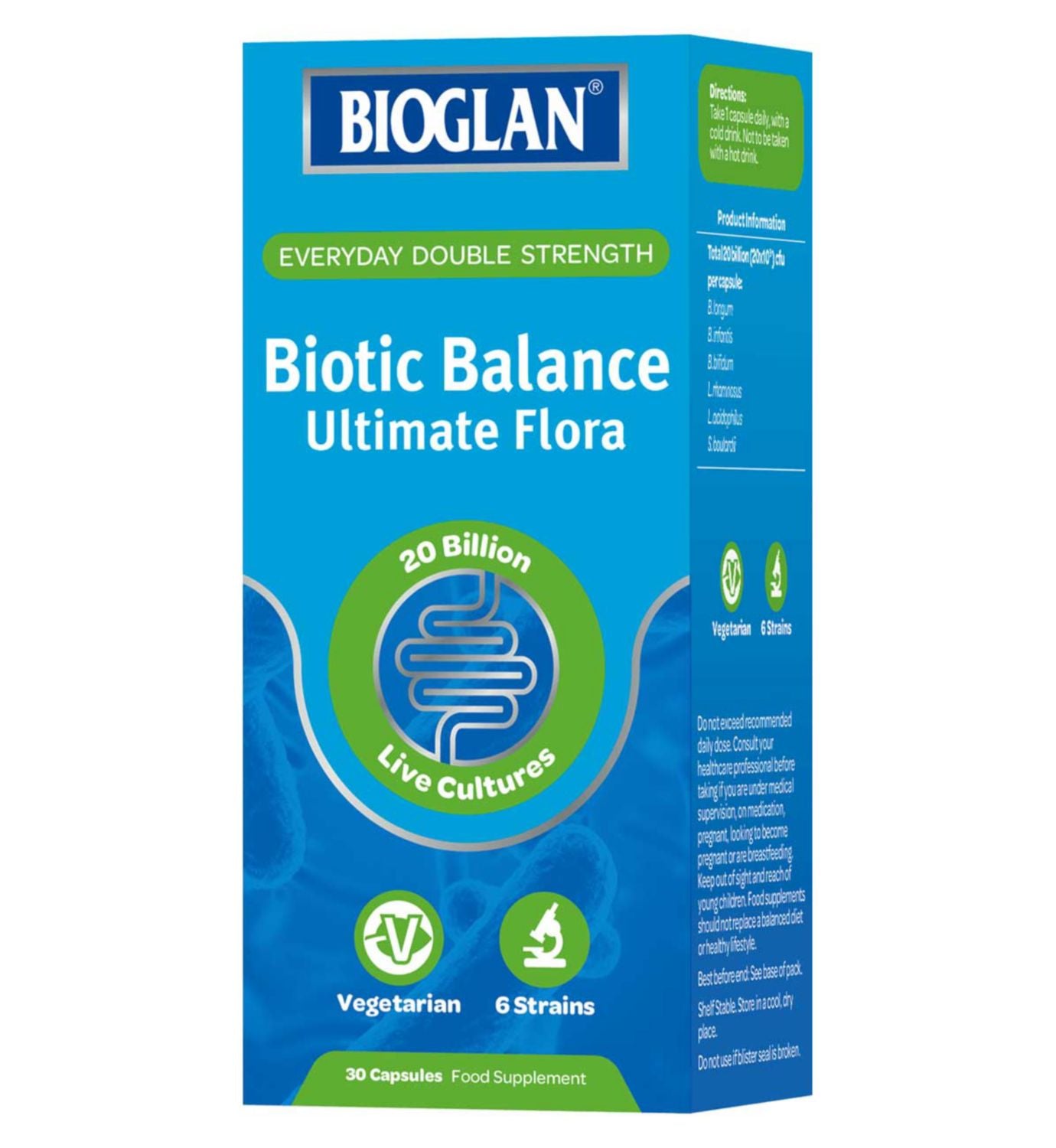 Bioglan Ultimate Flora Probiotic Capsules 30ct - British product