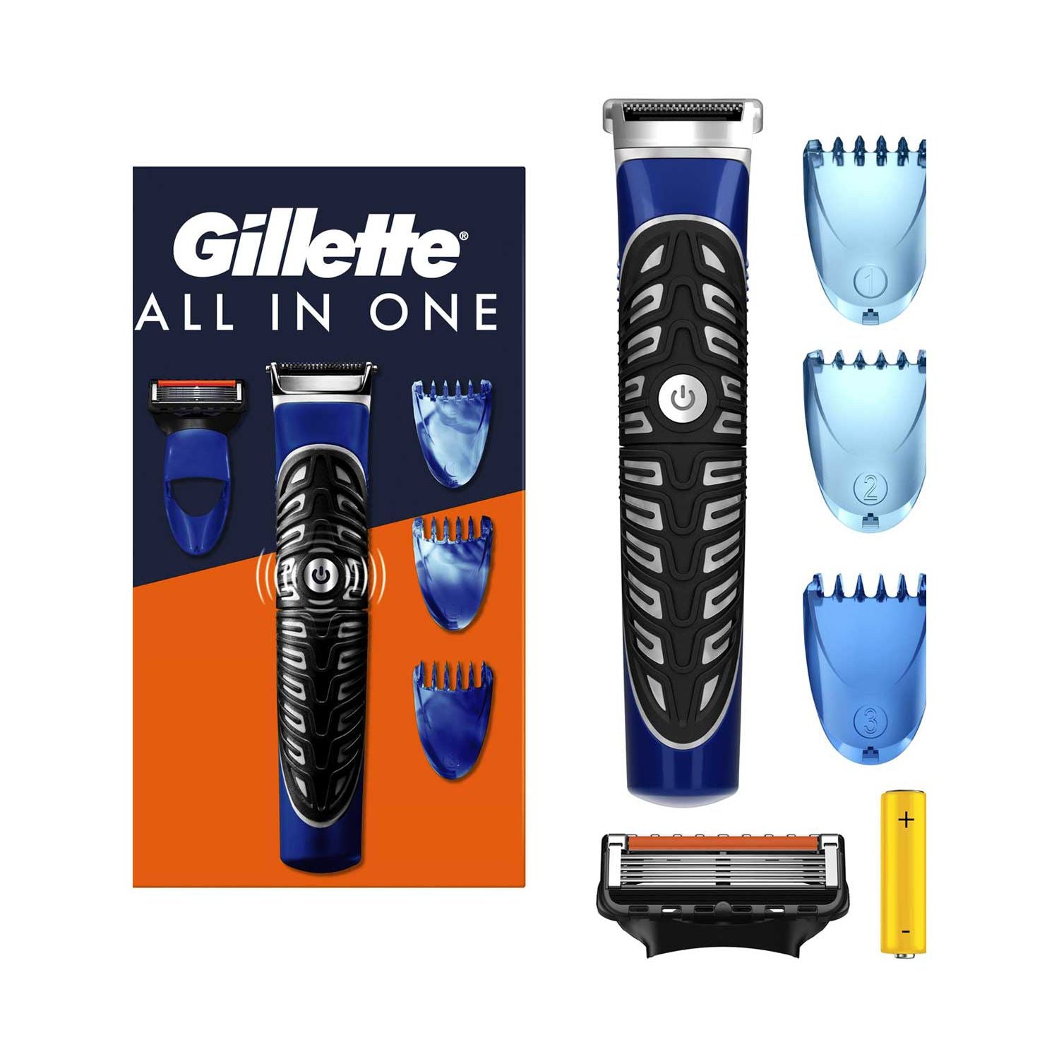 Gillette Styler Trimmer for Men, 1 Trimmer, Shave - Trim - Edge with 3 Comb Attachments and Braun Engineered Technology