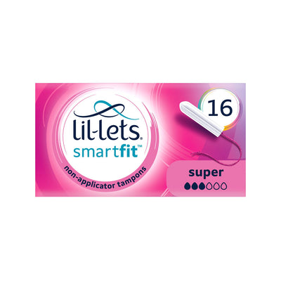 Boots Lil-Lets SmartFit Non-Applicator Tampons Super 16 Pack- Buy online at McGrocer