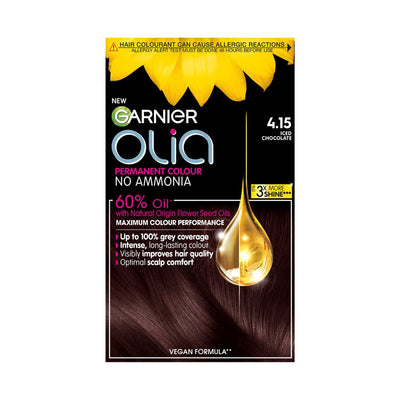 Boots Garnier Olia 4.15 Iced Chocolate Permanent Hair Dye- Buy online at McGrocer