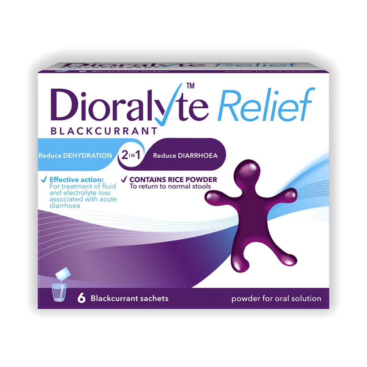 Dioralyte Relief Blackcurrant - 6 Sachets GOODS Boots   